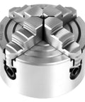 Three Inch 4 Jaw Lathe Chuck With Independent Reversible Jaws K72-80 Manual Turning Machine Accessory close-up view