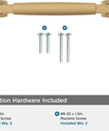 Stature Champagne Bronze Cabinet Pull 5-1/16 Inch Center-To-Center with screws for cabinets and furniture installation.