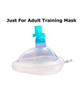 100 Pack CPR One Way Valves For Training Masks Green individually wrapped adult CPR practice and simulation training valve