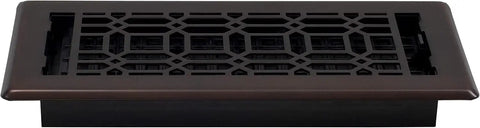 Heavy Duty Metal Louvered Air Vent Cover For 4x10 Floor Vents With Adjustable Damper Decorative Bronze Floor Register Covers