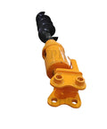 Beefy Heavy Duty 200mm Hydraulic Earth Auger Attachment for 2 to 3.5 Ton Mini Excavators, close-up of durable steel build.