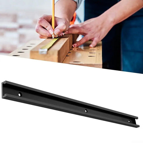 Pro Grade Miter Jig Track System for Woodworking Aluminum Alloy T Track Rails 300mm to 600mm with measuring setup