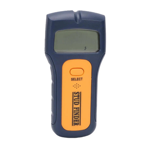 ViaGasaFamido Stud Finder Wall Scanner with LCD Display for Live Wire and, handheld device with LCD screen and control buttons.