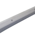 Door sweep, all-season, heavy-duty aluminum and vinyl, 36-inch, silver for bottom of door.