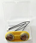 Built Tough P32.8150 Touch Contact Switch For Models P328 And P329 Plastic Packaging Strapping Baler in yellow housing with wires.