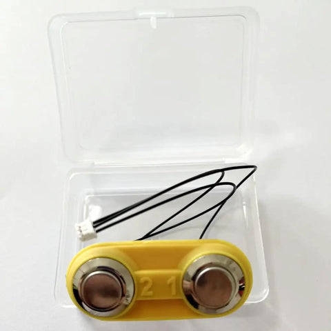 Built Tough P32.8150 Touch Contact Switch For Models P328 And P329 Plastic Packaging Strapping Baler in yellow housing with wires.
