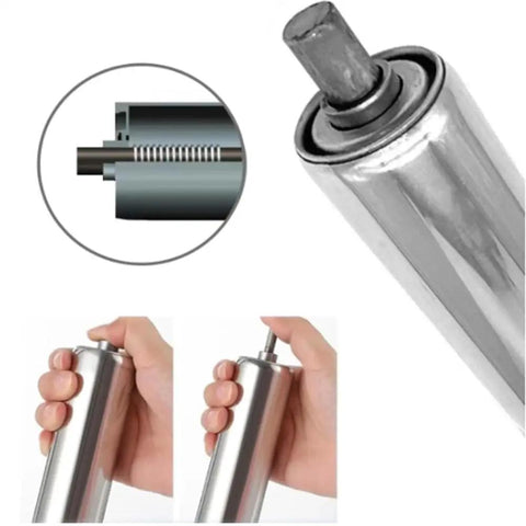 Heavy Duty Metal Conveyor Rollers For Industrial Gravity Lines 1 Inch Diameter X 7 Point 8 Inch Shaft Galvanized Finish With Quick Release Spring Mount Tough As Nails Commercial Grade Replacement For Kayak Ramps And Gear