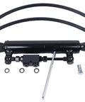 Heavy Duty Hydraulic Top Link Cat 1-1 With Locking Block For Tractors And Excavators Fits Class I And II Equipment Smooth Pin Connection Easy Install with two hoses and fittings