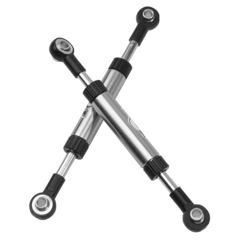 Two Pack Metal Adjustable Length Servo Linkage Rod For Traxxas TRX4 Axial SCX10 D90 Gen8 And Other One Tenth Scale RC Crawlers
