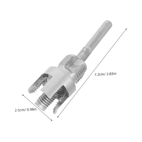Heavy Duty Pipe Thread Cutting Tool Kit For Pvc And Plastic Pipes Dual Function Internal External Threading Carbon Steel Handheld Pipe Tapper angled view of 7.2cm tool