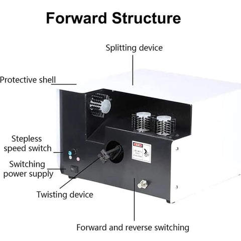 Saditesdk Automatic Wire Stripper And Cutting Tool With Adjustable Separation Function showing forward structure and controls.