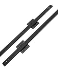Beefy Heavy Duty Drawer Slides, 2-Section Ball Bearing Runners For Wall Cabinets, 26 Inch Length, 650mm, 20kg Load Capacity, Easy Side Mount Install, Smooth Quiet Operation, Durable Metal Slides, black side-mounted pair