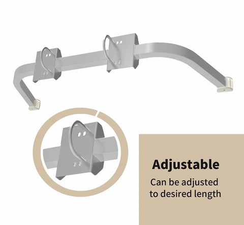 Ladder Stabilizer Accessory for Roof Gutter and Wall Ladders, Heavy Duty Extension Ladder Standoff, No Hassle Setup, 375 Lb Weight Rating, Universal Fit for Most Aluminum and Fiberglass Ladders