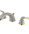 Magellan 8 Inch Widespread Lavatory Faucet With Pop Up Dope 5 3 Quarters Inch Spout Reach, Solid Brass Build, Duraseal Washerless Cartridge