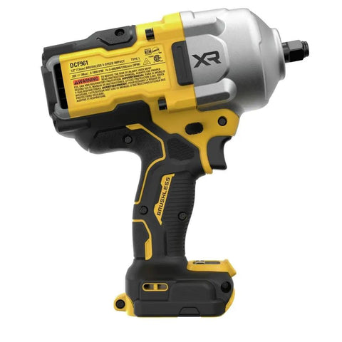 Ultra High Torque 1/2 Inch Cordless Impact Wrench 20V Max Brushless Bare Tool Hog Ring Anvil Delivers 1320 Ft Lbs Fastening Torque
