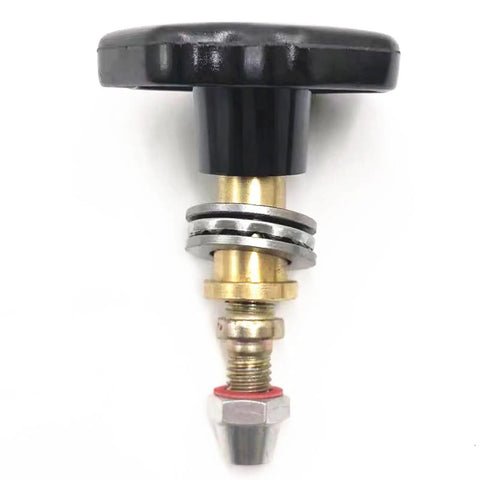 Front view of adjustable pressure cooker knob replacement for easy pressure release, durable kitchen appliance spare part