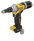 Rugged Brushless Cordless Rivet tool showing compact black body and stainless steel nose for fastener work.