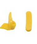 Nylon Tire Changer Inserts Kit for Duck Head Mount Demount Tools, Rim Edge Protection Guards, yellow nylon pieces close-up