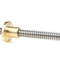 8mm T8 Threaded Trapezoidal Lead Screw For 3D Printers, Beefy Stainless Steel Durability, 2mm Pitch Or 12mm Lead Options, Easy Install, Precise Motion, One Piece Construction, Ideal For DIY CNC And FDM Printers. stainless lead screw with brass nut