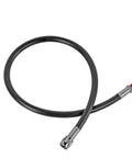 Premium Rubber Low Pressure Scuba Inflator Hose For Standard BCD, 350 PSI Rating, 30 Inch Black LP Hose With Quick Connector