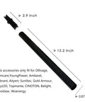 Pole Extension And Joint Kit For Solar Flame Torches Make Tiki Torches Taller With A 12 Inch Extension 4 Pack ABS Plastic