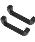 Aluminium Alloy Rectangular Pull Handle Set Of Two For 30 Series European Standard Aluminum Extrusion Profiles In Black Finish