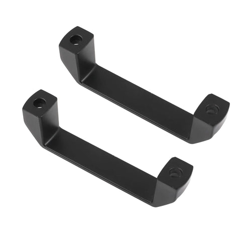 Aluminium Alloy Rectangular Pull Handle Set Of Two For 30 Series European Standard Aluminum Extrusion Profiles In Black Finish