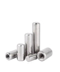 Heavy Duty 304 Stainless Steel Internal Thread Dowel Pin For Aligning And Stabilizing Industrial Machinery Or Home Decor With Heat Resistance And Easy Chamfered Install, assorted sizes displayed.