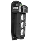 Triple Beam Alarm Photoelectric Infrared Beam Sensor Weatherproof Outdoor Security System With Motion Sensing Perimeter Alert For Solid Property Protection Today transmitter unit with three lenses, black plastic wall mount