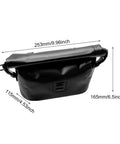 Expandable 7L Handlebar Bag For Cycling Gear IPX6 Waterproof 500D PVC Roll Top Storage With Detachable Access dimensions