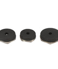 Three dies from 15 Ton Hydraulic Knockout Punch Kit Half Inch To 4 Inch Heavy Duty Punch Driver for Electrical Panels and Metal Framing