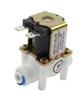 12 Volt DC Water Solenoid Valve One Quarter Inch Inlet Normally Closed For RO Reverse Osmosis Systems showing side view