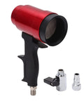 High Volume 6000L Per Minute Industrial Heat Gun For Shrink Wrapping Tubing Drying And Water Based Paint Curing with red aluminum nozzle.