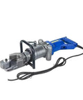 Heavy Duty 1200W Electric Rebar Cutter And Bender Machine For 16mm Steel, portable hydraulic tool with blue handle.