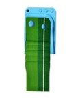 Portable Mini Putting Green Mat With Ball Return System For Home, Office And Backyard, two hole options, folded view