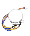 35BYJ46 Small DC Stepper Motor With Gearbox 5V 12V 24V Permanent Magnet Reliable Engine for precise robotic projects with wires.