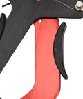 Close-up of the Spoke Tension Meter For Bikes, Aluminum Alloy Tensiometer Tool For Road And MTB Wheel Repair.