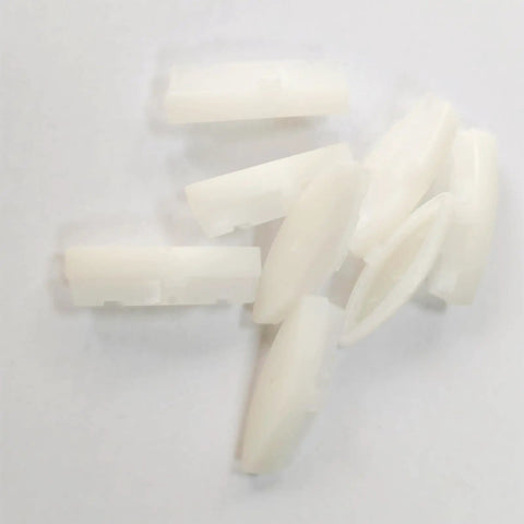 8 Pack Toilet Seat Bumpers Replacement Kit For Standard Toilets, Fits Models 1133070 And 1236365, white rubber bumpers