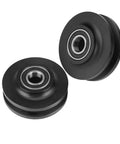 Two Pack Heavy Duty Cabinet And Window Pulley Roller Hardware Kit For Smooth Quiet Sliding Doors With Zinc Alloy And Nylon Wheels