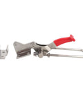 Stainless Steel Toggle Latch Clamp With Adjustable 90 Degree Corner Fastener, Metal Handle And Plastic Cover, side view