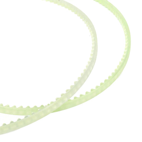 Heavy Duty Tooth Gear Belt Guide For Continuous Band Sealer Machines 16.54 Inch Perimeter And 0.197 Inch Width Fits Automatic Vertical And Horizontal Sealing Systems Replacement Belt green toothed belt