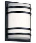 Outdoor Wall Light LED 13 Inch Textured Black With Integrated 3000K Glow, Wet Location Rated, Durable Plastic Backplate