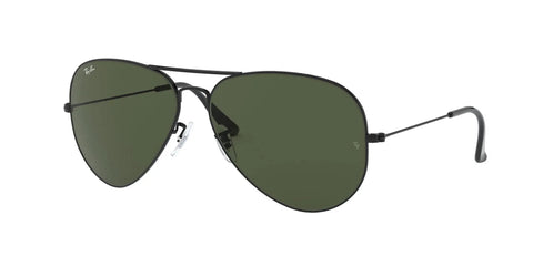 Unisex Aviator Sunglasses Oversized Metal Frame In Black And G15 Green, Classic Pilot Style With Bronze Rims, 62 mm Lens Width.