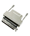 68Pin SCSI HPDB Straight Male Connector For Solder Termination, Industrial Grade Data Transmission, Easy Install Plug, Heavy-Duty Computer Hardware Connector For Reliable IT And OEM Gear, metal connector with screws