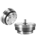 Compact Axial Input Harmonic Drive Reducer With 80 To 1 Ratio for CNC rotary applications, featuring a lightweight metallic design.