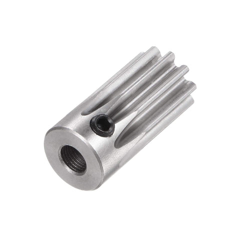 Two Piece Straight Spur Pinion Gear Set For RC Cars 10T 5mm Bore 12mm Outer Diameter Mod 1 Stainless Steel Replacement Part