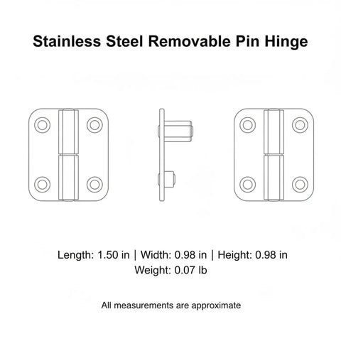 Quick Swap Removable Pin Hinge One Piece With Lift Off Center Pivot For Easy Cabinet And Door Removal Hassle Free Hardware For Painting Cleaning And Weekend Warrior Projects Solid Build
