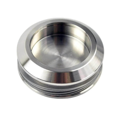 Heavy Duty Stainless Steel Glass Sliding Barn Door Hardware Kit For 8 Foot Doors brushed finish knob close-up