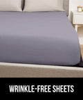 Patented Bed Sheet Holders With Circular Clips, Adjustable Elastic Fasteners And Metal Clips, wrinkle-free sheets on bed.