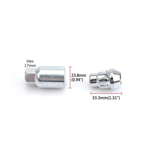 Upgrade Your Ride with Top Tier Lug Wheel Studs Kit for Mitsubishi Mirage Montero Pajero Models Made From Tough Premium Steel And Ready To Rock Your Car Nuts Replacement Accessory, 17mm hex, 33.3mm